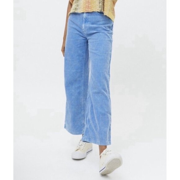 BDG Pants - BDG Urban Outfitters Womens High & Wide Blue Corduroy Jeans Size 25 Womens (XS)